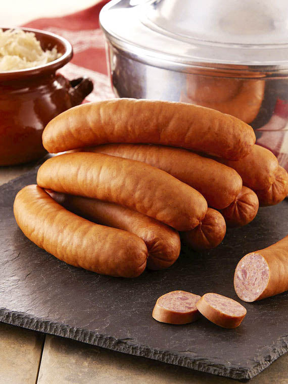 341 Cooked Thueringer Smoked Bratwurst - German Specialty Imports llc