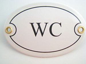 WC Emaille Sign - German Specialty Imports llc