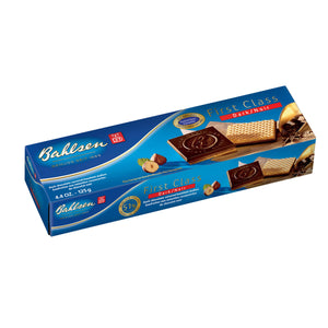 705362 Bahlsen First Class Dark Chocolate Hazelnut Praline Wafers Box - German Specialty Imports llc