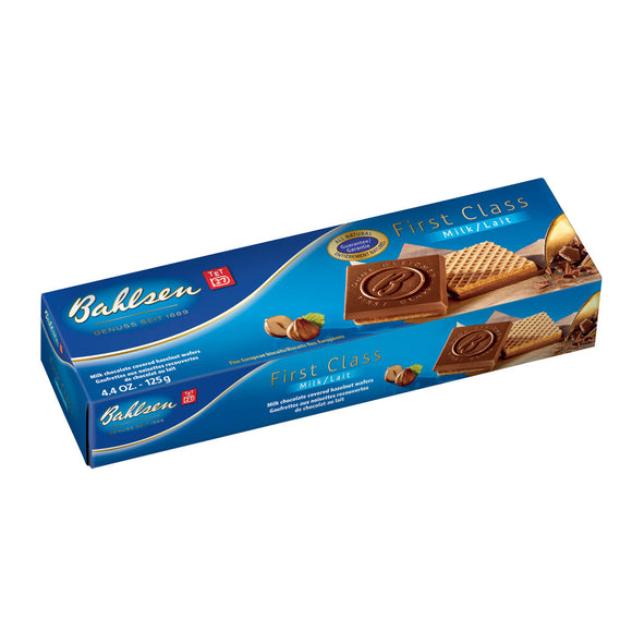 705368 Bahlsen First Class Milk Chocolate Hazelnut Praline Wafers - German Specialty Imports llc