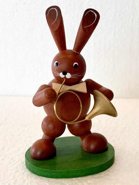 Karl Zenker Ore Mountain hand Made Easter Bunny with Horn - German Specialty Imports llc