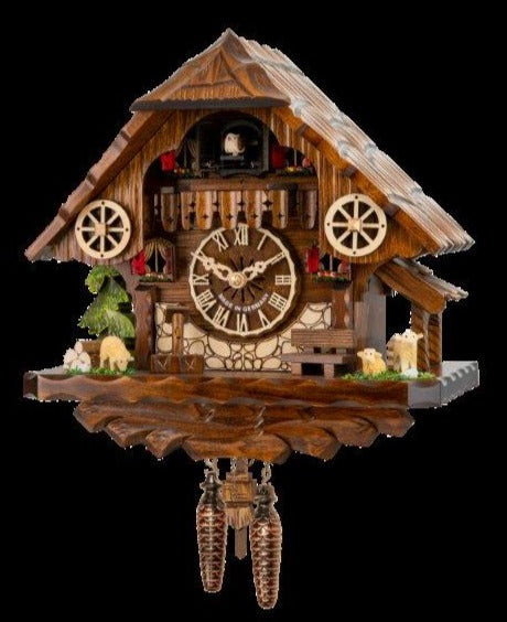 441 QM Quarz Engstler  Cuckoo Clock, Black Forest Style - German Specialty Imports llc