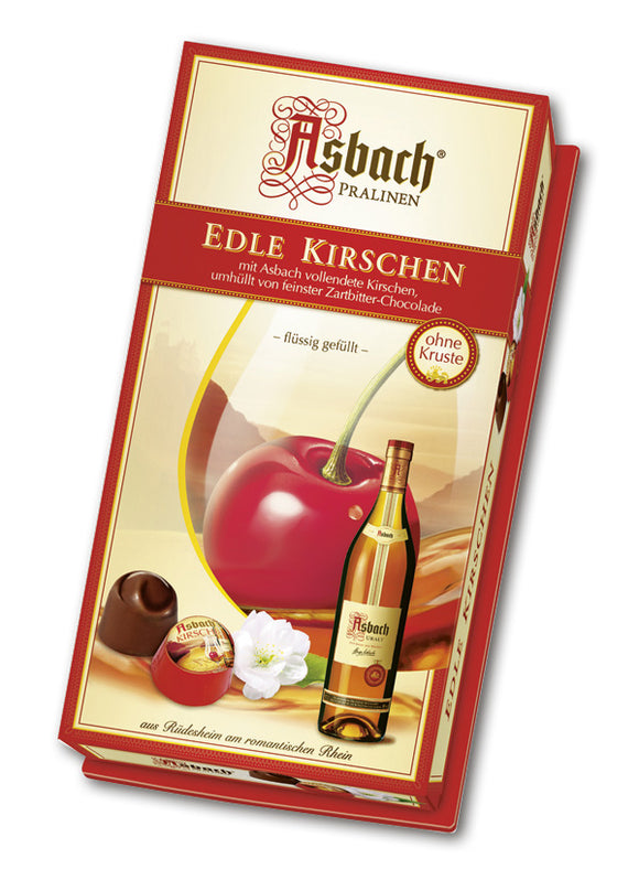 184121 Asbach Brandy Cherries without sugar Crust 7.05 oz - German Specialty Imports llc