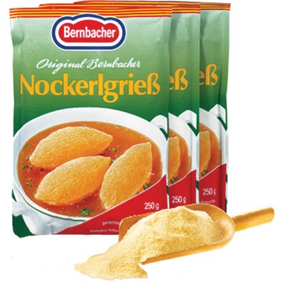 Bernbacher  Nockerlgriess Dumpling Mix and Griesbrei best before 02/17/22 - German Specialty Imports llc