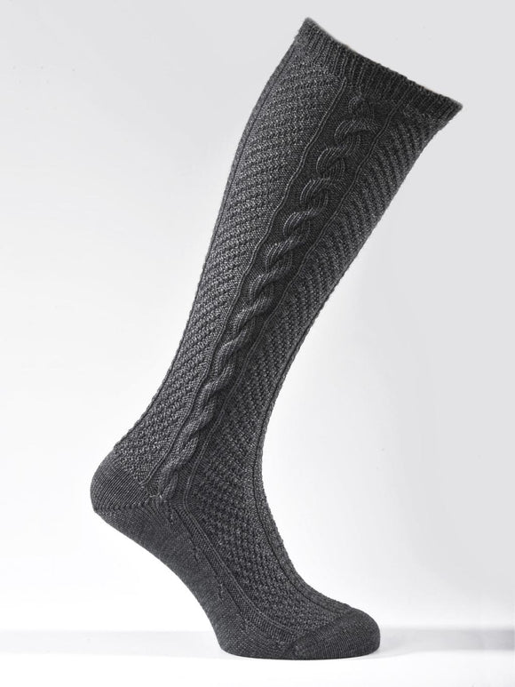3530-71 Luise Steiner Traditional Trachten Men Socks grey - German Specialty Imports llc