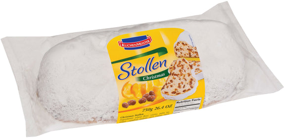 525126 Kuechenmeister 26.45 oz Christmas  Stollen  Cello large - German Specialty Imports llc