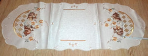 Embroidered Easter Bunny Table  runner - German Specialty Imports llc
