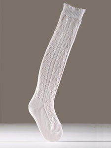3004-11 Luise Steiner Traditional Trachten Children / Women  Knee  Socks Ajour - German Specialty Imports llc