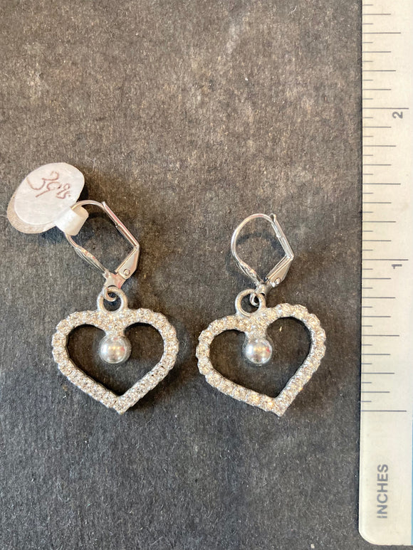Petite Heart Earrings with Swarovski Elements - German Specialty Imports llc