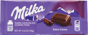 702347 Milka Zartherb Dark Milk Chocolate  Bittersweet Made in Germany - German Specialty Imports llc