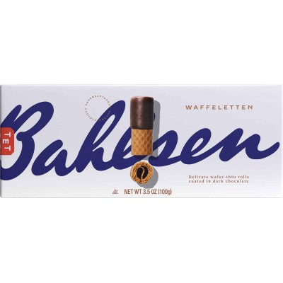 Bahlsen Delicate Wafer Thin Rolls Coated in Dark Chocolate - German Specialty Imports llc