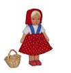 7102 Lotte Sievers Hahn Hand Carved Doll house, Little Red Riding Hood with basket - German Specialty Imports llc