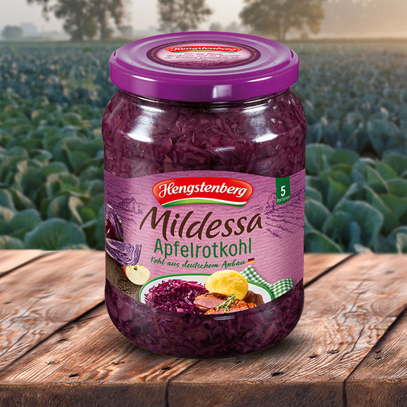 Hengstenberg Red Cabbage with apples Jar - German Specialty Imports llc