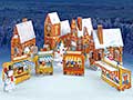 Schreiber Bogen Karton Modellbau Adventskalender Dorf - Advent Calendar Village - German Specialty Imports llc