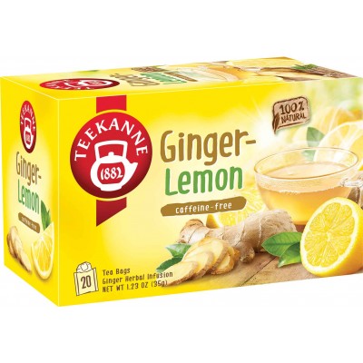 Teekanne Ginger Lemon Herbal Tea - German Specialty Imports llc