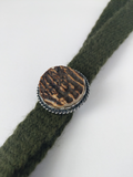 Traditional Woven Necktie with Deer Antler Tie Holder - German Specialty Imports llc
