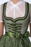 2 pc Festive Krueger Collection  Dirndl Babette with Beautiful  Lace Apron - German Specialty Imports llc