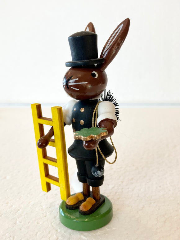 Ore Mountain Hand Made Easter Bunny  Chimney Sweep - German Specialty Imports llc