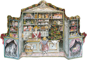 Advents Calendar Nostalgic Shop "  with Glitter - German Specialty Imports llc
