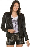 Stockerpoint traditional leather jacket CRUZ black washed - German Specialty Imports llc