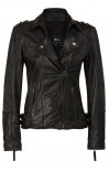 Stockerpoint traditional leather jacket CRUZ black washed - German Specialty Imports llc