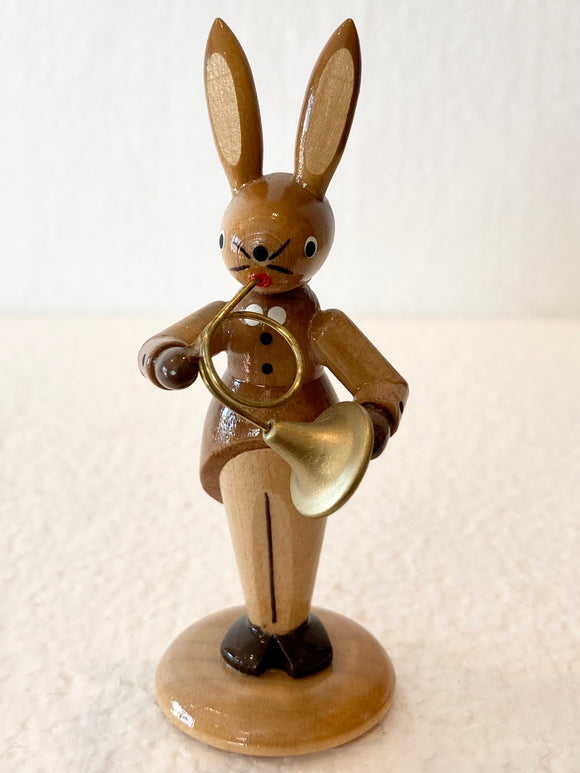 Hand Made Ore Mountain Easter Bunny with Horn - German Specialty Imports llc