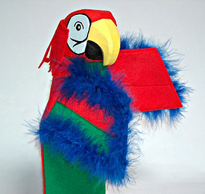 Lotte Sievers Hahn Parrot COCO Hand carved Glove Hand Puppet - German Specialty Imports llc