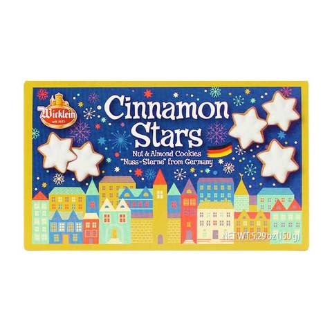 296058 Wicklein Cinnamon Star Cookies  Zimtsterne  4.59 oz - German Specialty Imports llc