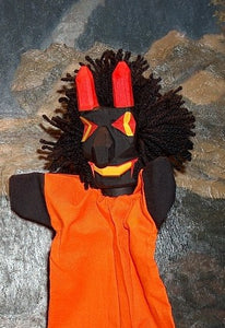 Lotte Sievers Hahn Devil Hand Carved Glove Hand Puppet - German Specialty Imports llc