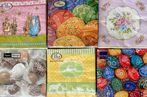 Easter Paper Napkins 20ct lunch size - German Specialty Imports llc