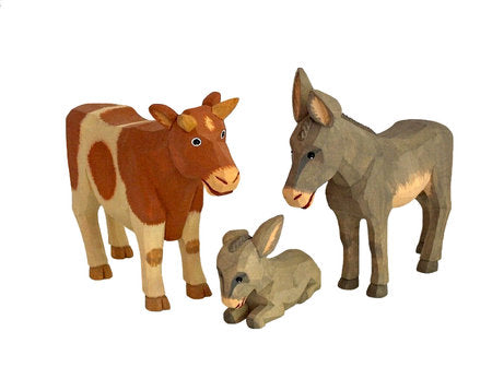 For preorder Only Lotte Sievers Hahn Donkey Standing 16.5 cm - German Specialty Imports llc