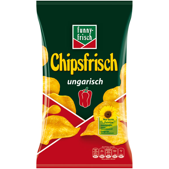 Funny Frisch Chipsfrisch Hungarian Paprica  Snacks - German Specialty Imports llc