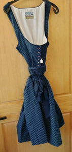 D221078KE Turi Landhaus Dirndl BARA Buttons Size 54, Skirt length 27.5 " - German Specialty Imports llc