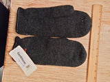 Virgin Wool Mittens with real leather edging - German Specialty Imports llc