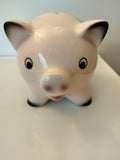 Goebel  Porcelain Pig Piggy Bank Rosa with a little ship on one leg - German Specialty Imports llc