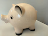 Goebel  Porcelain Pig Piggy Bank Rosa with a little ship on one leg - German Specialty Imports llc