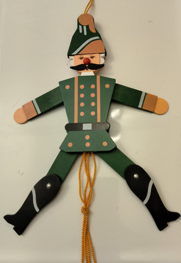 Hand Made Ore Mountain Guardian Jumping Jack - German Specialty Imports llc