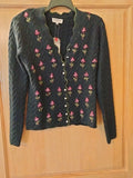 Stockerpoint Marlene Knitted Jacket with Hand Embroidery - German Specialty Imports llc