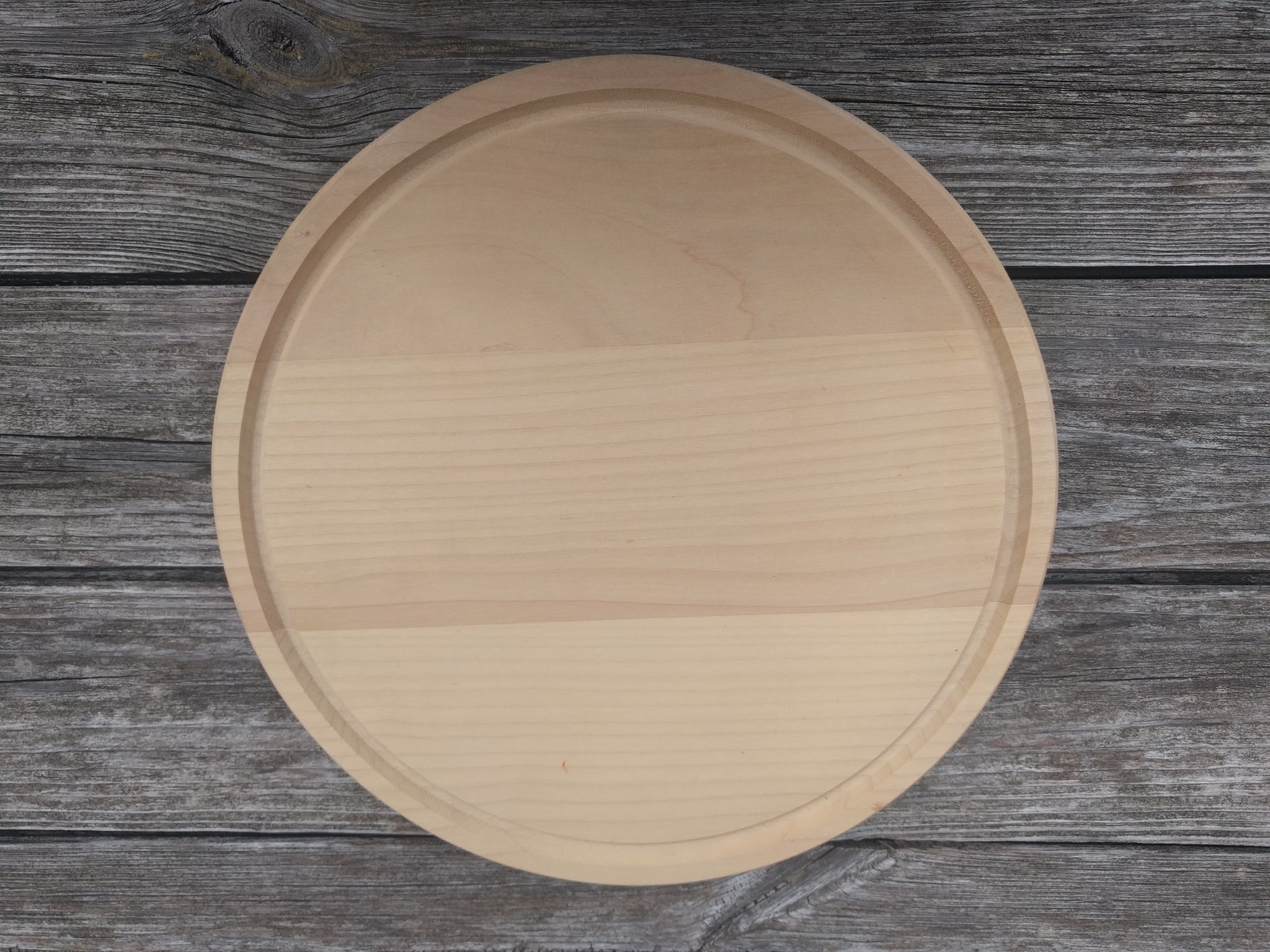 Round Wooden cutting board Brotzeitteller Steak board with Rim