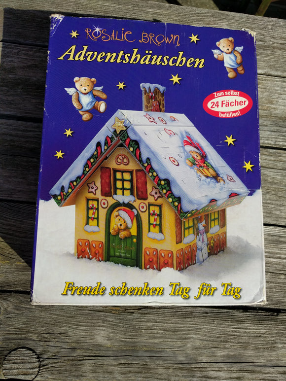 Rosalie Brown Advent Calendar House for Filling - German Specialty Imports llc