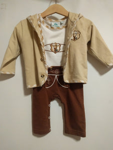 Baby Jacket with Hood matching Lederhosen Onesies - German Specialty Imports llc