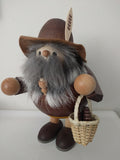Glaesser Wood Gnome Incense Burner Smoker - German Specialty Imports llc
