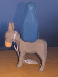 Lotte Sievers Hahn Hand Carved and Painted Nativity Mary sitting on Donkey - German Specialty Imports llc
