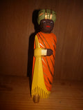 Lotte Sievers Hahn Hand Carved and Painted Nativity Wise Man Orange - German Specialty Imports llc