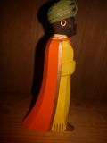 Lotte Sievers Hahn Hand Carved and Painted Nativity Wise Man Orange - German Specialty Imports llc