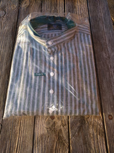 Hammerschmid Men Trachten Shirt green beige striped Pfundner - German Specialty Imports llc