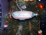 Zeppelin Mouth Blown and Hand Painted Christmas Ornament - German Specialty Imports llc