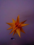 Moravian Foldable Paper Star with electric light bulb - German Specialty Imports llc