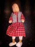 Waldorf Bendy Doll Biegepuppe Women with Dress and Vest - German Specialty Imports llc
