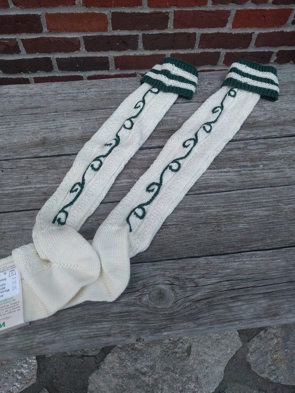 Traditional Trachten Men Socks with GreemHand Embroidery in the back - German Specialty Imports llc